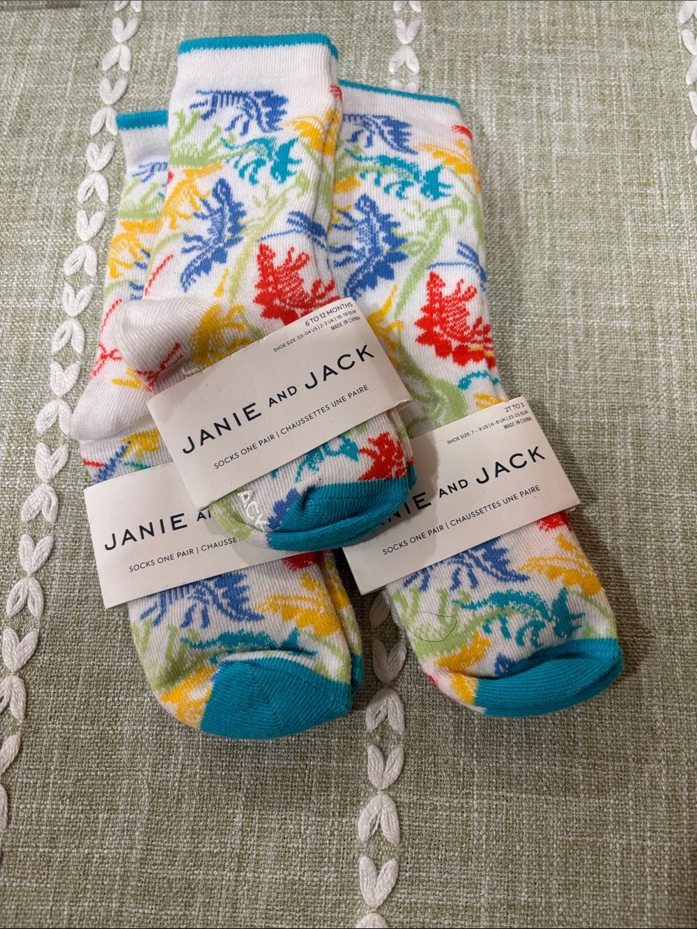 Janie and Jack White Crew Socks Bundle